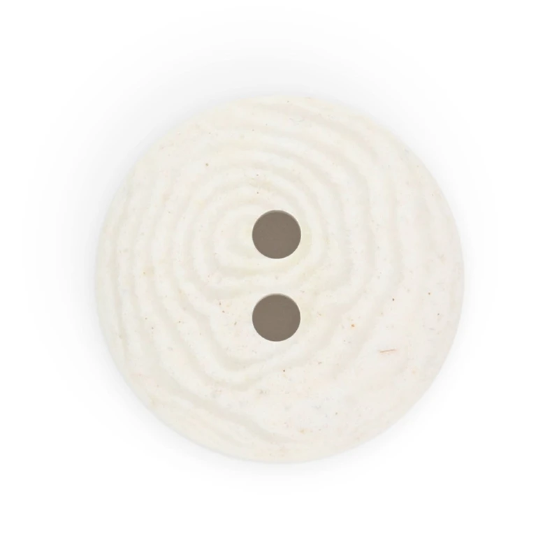 Dritz® 15mm Light Gray Recycled Corozo Round Button, 12ct.