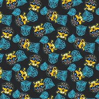 Hasbro Transformers Bumblebee Head Toss Cotton Fabric