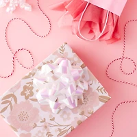 5.75" White Holographic Gift Bow By Celebrate It™