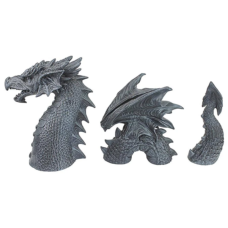 Design Toscano 28" Long Dragon of Falkenberg Castle Moat Lawn Statue