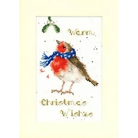 Bothy Threads Warm Wishes Christmas Card Counted Cross Stitch Kit