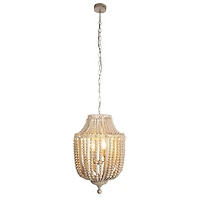 Hello Honey® Metal Chandelier with Wood Beads