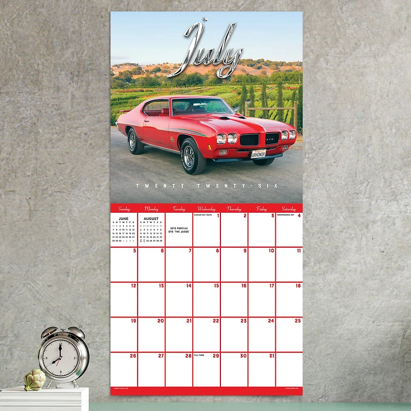 2026 Classic Cars Wall Calendar