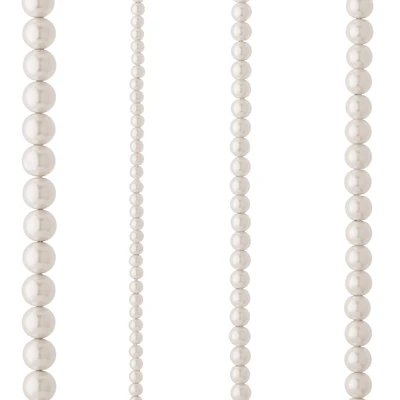 White Pearl Round Beads, 8mm by Bead Landing™