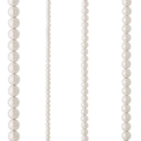 White Pearl Round Beads, 8mm by Bead Landing™