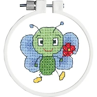 Janlynn® Kid Stitch Bug & Flower Stamped Cross Stitch Kit