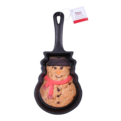 Mini Snowman Cast Iron Pan by Makery™