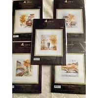 Alisa Autumn In The City Wet Boulevard Cross Stitch Kit