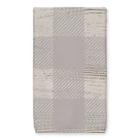 Our Cozy Kitchen Gray Check Tea Towel - Set of 2
