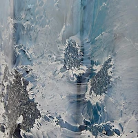 The Novogratz 11.5" Blue Glass Contemporary Vase Set