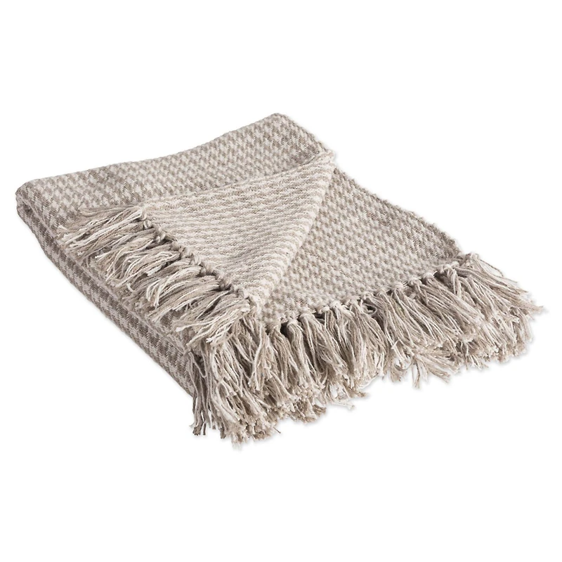 DII® Stone Houndstooth Throw