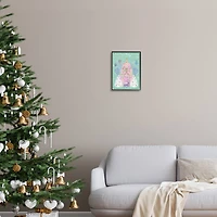 Stupell Industries Pastel Holiday Snowy Architecture Framed Giclee Art