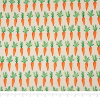 SINGER Carrot Print Ringspun Cotton Fabric Fat Quarter