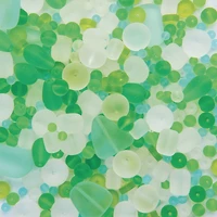 S&S® Worldwide Seafoam Sea Glass Beads