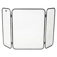 Mind Reader 3-Section Hinged Folding Mesh Paneled Fireplace Protector Screen