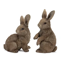 Garden Bunny Rabbit Figurines Set