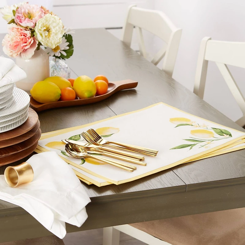 DII® Lemon Bliss Placemats, 6ct.