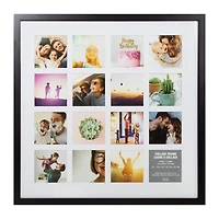 16 Opening 4" x 4" Black Collage Frame with Mat by Studio Décor®