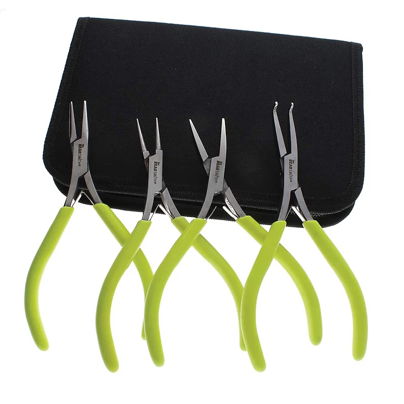 The Beadsmith® Micro-Fine™ 4 Piece Plier Set
