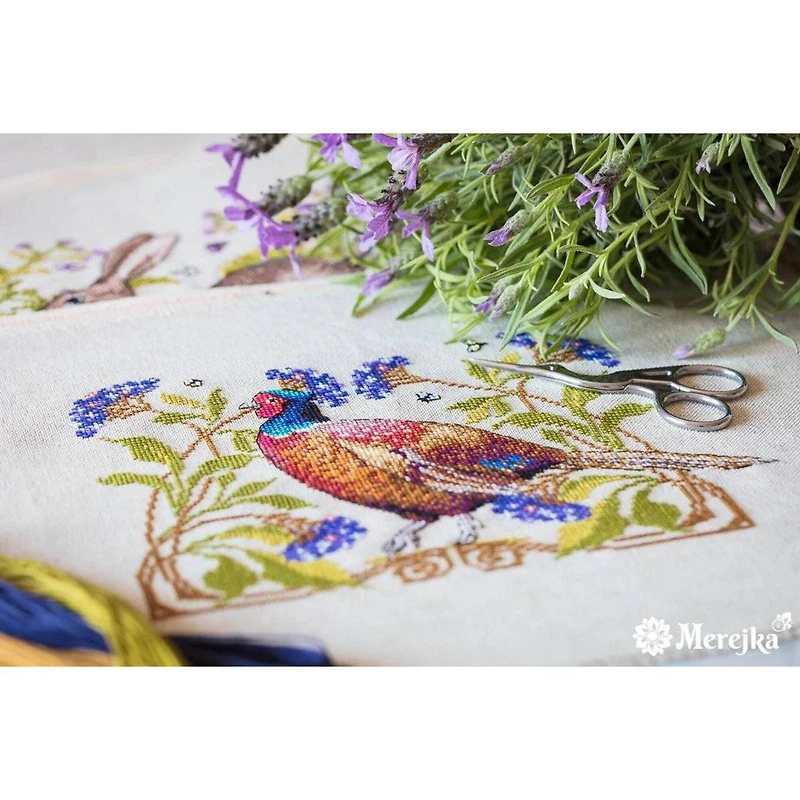 Merejka The Pheasant Counted Cross Stitch Kit