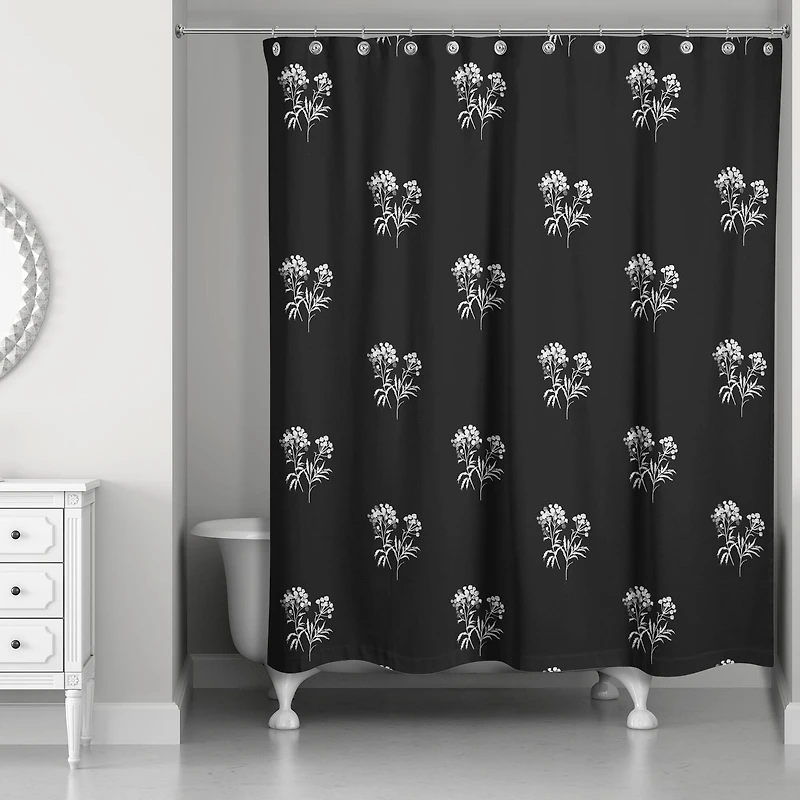 Small Blooms Shower Curtain