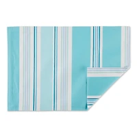 Beach House Stripe Print Outdoor  Placemat (Set of 6)