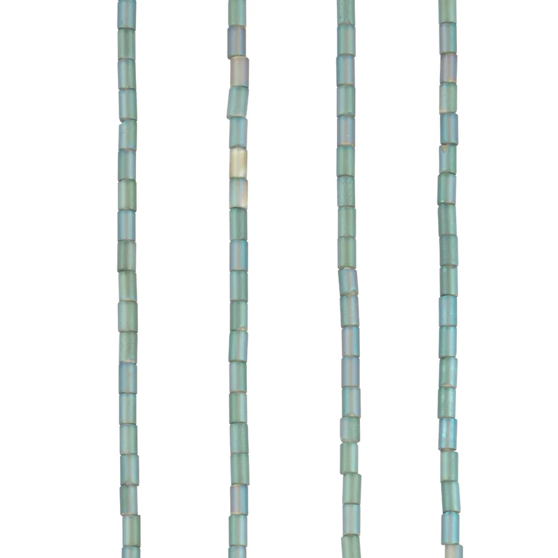 Blue Matte Glass Tube Beads, 2.5mm by Bead Landing™