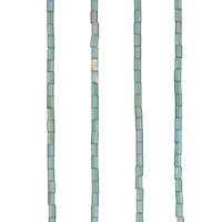 Blue Matte Glass Tube Beads, 2.5mm by Bead Landing™