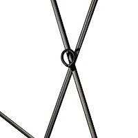 CosmoLiving by Cosmopolitan 24" Black Metal Contemporary Wall Clock