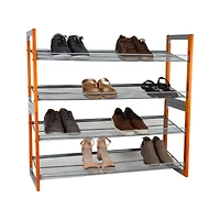 Organize It All Wooden Stackable Shoe Rack