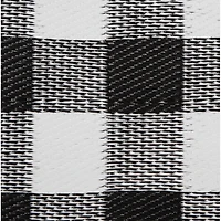 DII® Black & White Buffalo Check Outdoor Rug, 5ft. x 8ft.