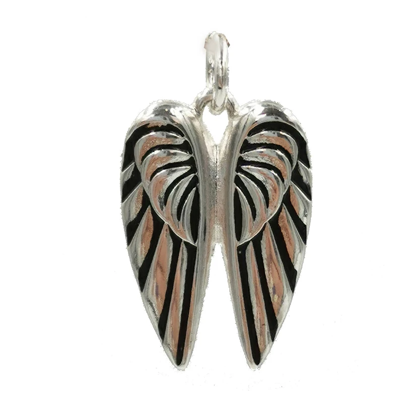Charmalong™ Antique Silver Plated Wings Charm by Bead Landing™