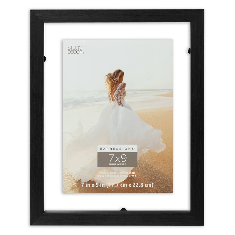 Expressions™ 7" x 9" Black Float Frame by Studio Décor®