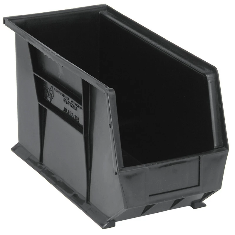 Quantum Storage Systems® Black 18" x 8.25" x 9" ULTRA Stack & Hang Bins, 6ct.