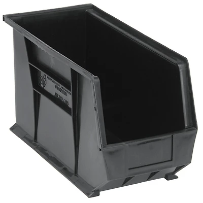 Quantum Storage Systems® Black 18" x 8.25" x 9" ULTRA Stack & Hang Bins, 6ct.