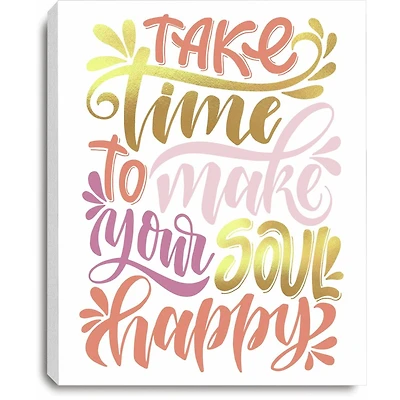 RoomMates Soul Happy Canvas Wall Art