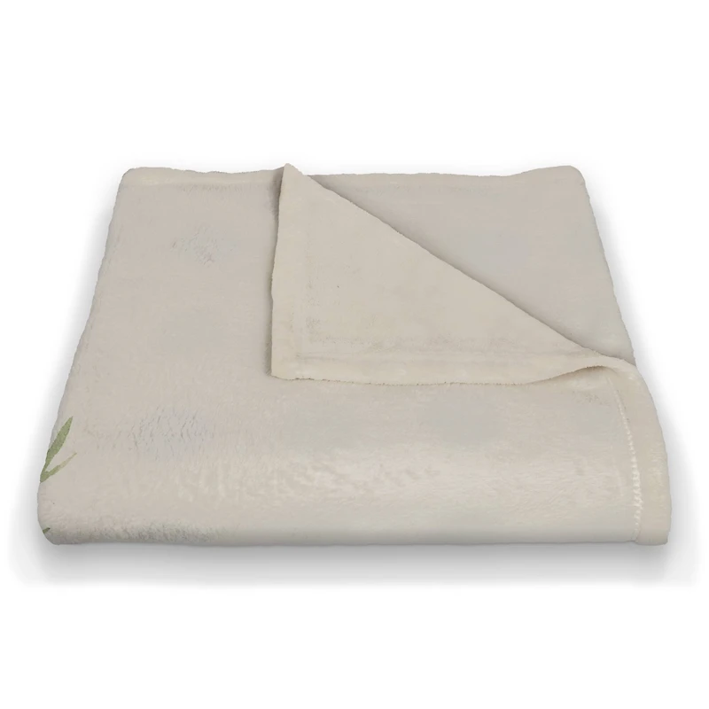 Bloom Where Planted Fleece Throw