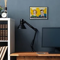 Stupell Industries Morning Coffee Wall Art in Black Frame