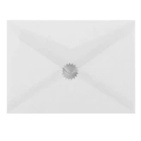 JAM Paper Silver Serrated Edge Circle Label Wafer Seals