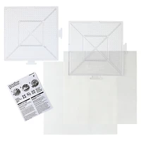 8 Pack: Perler® Large Clear Pegboards 