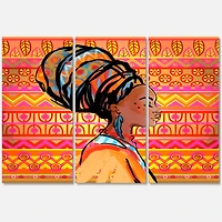 Designart - Portrait of African American Woman With Turban I