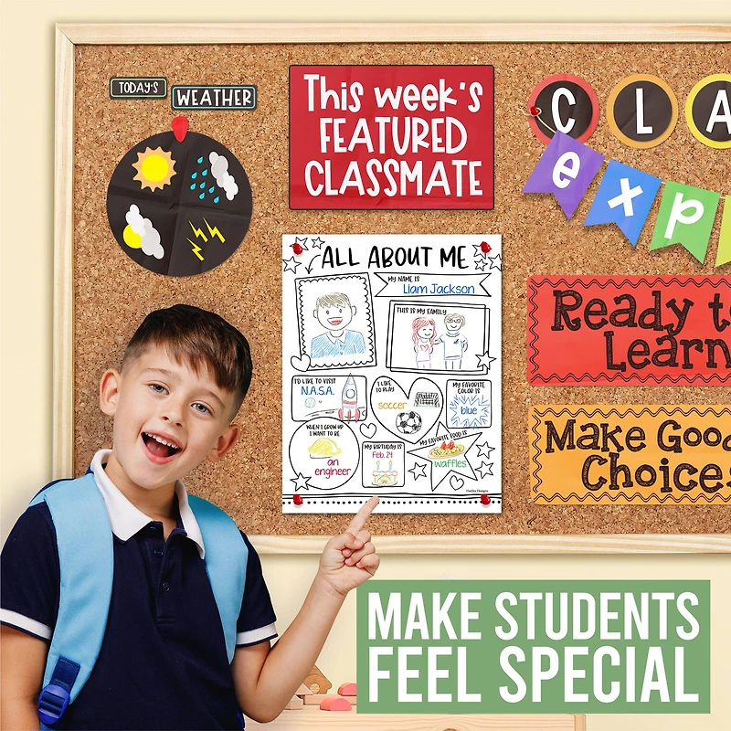 Hadley Designs 11" x 14" Star Student Read All About Me Posters, 20ct.