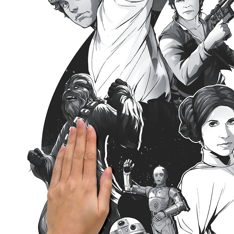 RoomMates Classic Star Wars Peel & Stick Giant Wall Decals w/ Alphabet