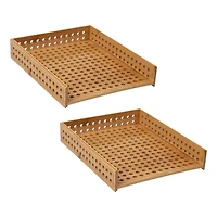 Mind Reader Lattice Collection Rayon from Bamboo Paper Trays, 2ct.