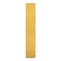 Golden Wheat Flower 16" x 90" Cotton Twill Runner
