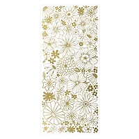 11.25" x 5" Gold Flowers Cold Transfer Sticker Wrap by Recollections™