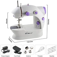 Haitral™ Lavender Flex-Speed Double-Thread Cordless Easy Sewing Machine with Pedal