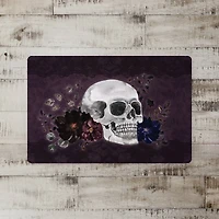 Floral Skull Floor Mat