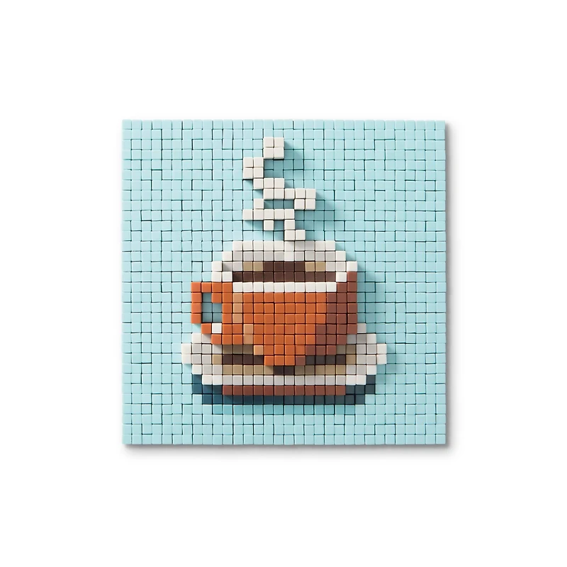 Coffee Pixelated Brick Art Kit by Make Market®