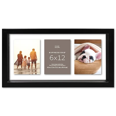 Expressions™ 6" x 12" Black Float Frame by Studio Décor®